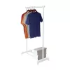 ORDINETT Deluxe Kleiderständer Weiß 88x43x98-175cm