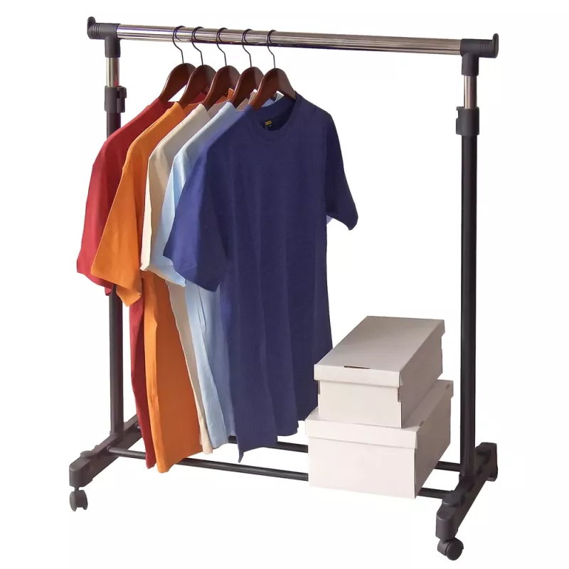 ORDINETT Deluxe Kleiderständer Weiß 88x43x98-175cm