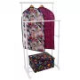 ORDINETT Deluxe Double White 88x43x98-175cm vertikaler Wäscheständer