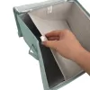 ORDINETT Quadratische Aufbewahrungsbox mit Reißverschluss 30x30x21 cm Mint