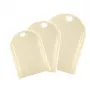 GIOSTYLE Schneidebrett-Set, 3 Teile, Polypropylen, Creme, rechteckig, mit Saftrille und Aufhängeloch