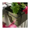 STEFANPLAST Balkonset mit automatischem Bewässerungssystem und Metallhalterung 50x18x17 cm Grün