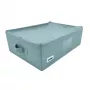 ORDINETT Rechteckige Aufbewahrungsbox mit Reißverschluss 42x32x14 cm Minze