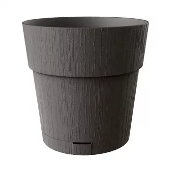 STEFANPLAST Ethica Blumentopf mit Untersetzer Ø40x39cm Grau