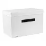 ORDINETT Rechteckige Aufbewahrungsbox aus Baumwolle 36x24x25 cm Grau