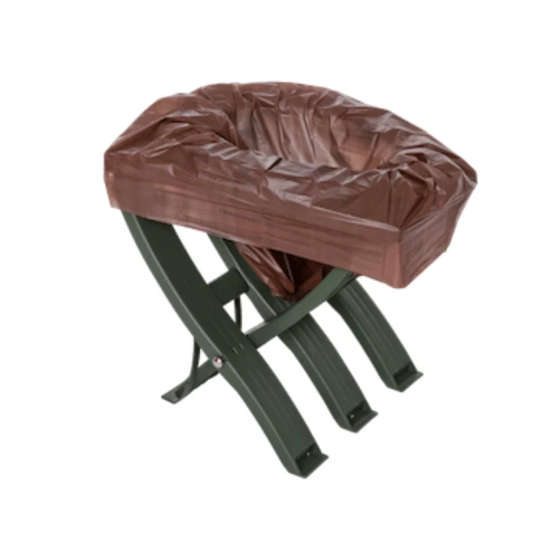 BioBag kompostierbare Toilettenbeutel, 8 pro Rolle, 22 µm, 65,5 x 51 cm, braun, EN 13432 zertifiziert