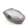 STEFANPLAST Katzenklo Furba Chic 59x39x22 cm Hellgrau/Grün