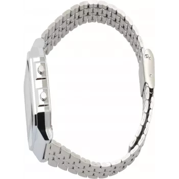 Casio AQ230A-7DMQD Unisex Retro Analog-Digital Armbanduhr, Weiß/Silber