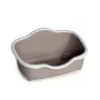 STEFANPLAST Katzenklo Tres Chic Open 56x38,5x26 cm Weiß/Hellgrau