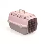 STEFANPLAST Transportbox Horizon 1 mit Metalltür 48x32x30cm Rosa/Grau