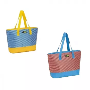 GIOSTYLE Strandtasche sortiert, rot/blau/blau/gelb