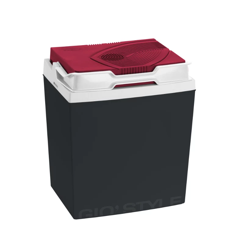 GIOSTYLE Brio 26 / 12V Dunkelgrau-Rot/Blau Elektrische Kühlbox
