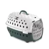 STEFANPLAST Travel Chic Transportbox für Haustiere 50x34,5x32 cm Weiß/Grün