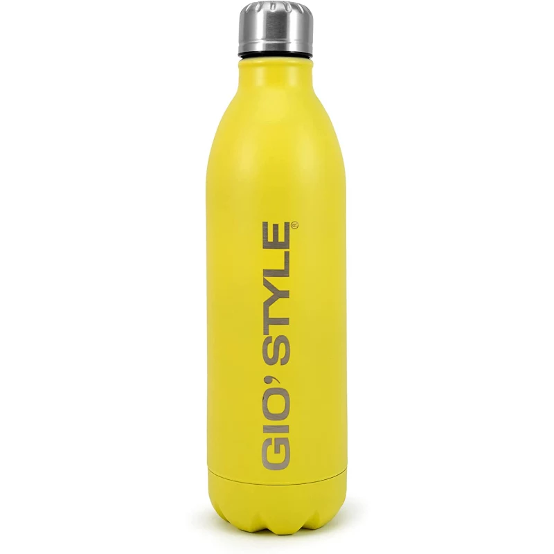 GIOSTYLE Thermos Energy 1L Vakuum-Isolierflasche Rot/Hellblau/Gelb/Grün