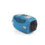 STEFANPLAST Gulliver 2 Transportbox für Haustiere mit Metalltür 55x36x35 cm Blau