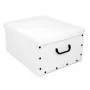 ORDINETT Kartonbox 49x39x25cm Große Box Einfarbig Sortiert Weiß/Schwarz/Marineblau/Hellgrau