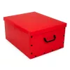 ORDINETT Kartonbox 49x39x25cm Große Box Einfarbig Sortiert Weiß/Schwarz/Marineblau/Hellgrau