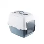 STEFANPLAST Cathy Comfort Hauben-Katzenklo 58x45x48 cm Weiß/Blau