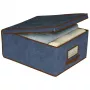 ORDINETT Aufbewahrungsbox Stoff 48x36x19 cm Blau