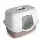 STEFANPLAST Katzenklo Tres Chic Indoor Filter, 56x39x39 cm, Weiß/Hellgrau