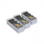 ORDINETT Top Class Organizer-Set 3-teilig klein klar Kunststoff Schreibtisch Schubladen Aufbewahrung 30,5x10x7,5cm