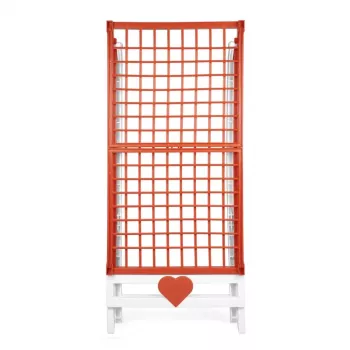 GIOSTYLE Love Wäschetrockner Weiß/Orange 180x56x96cm