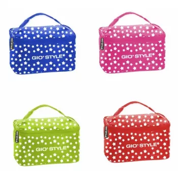 GIOSTYLE Thermo-Lunchbag Stars, verschiedene Farben (Rot, Grün, Blau, Pink)