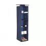 ORDINETT 5-Boden-Organizer 30x30x120cm Blau