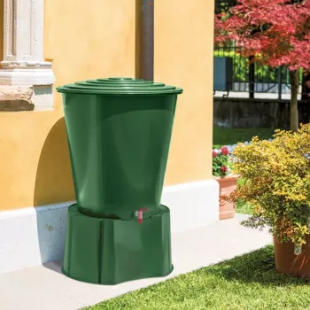 STEFANPLAST Regenfassständer für 210L/310L Fässer, 70x38 cm, Grün