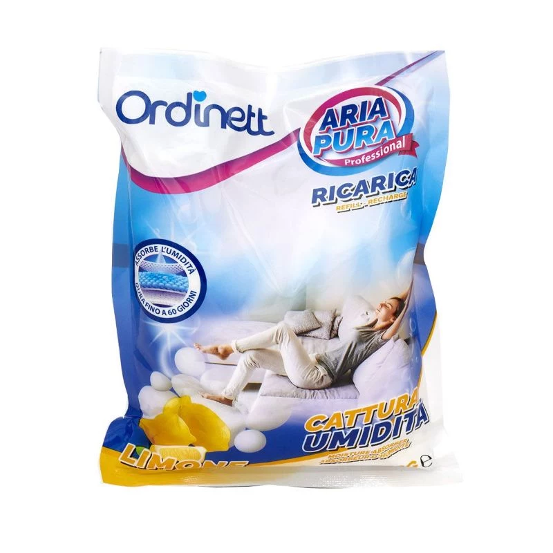 ORDINETT Feuchtigkeitsabsorber-Nachfüllpackung 3 x 450g Zitrone für Aero 360°