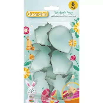 GUARDINI Osterplätzchen- und Lebkuchenausstecher-Set 6 Stk. 5-6x2cm