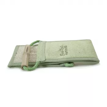 MARTINI SPA Luffa und Bambus Streifen Bambus - Natürlicher Peeling-Badestreifen mit beidseitiger Textur