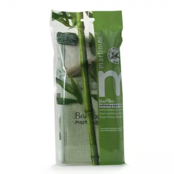 MARTINI SPA Luffa und Bambus Streifen Bambus - Natürlicher Peeling-Badestreifen mit beidseitiger Textur