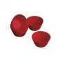 GUARDINI Silikon-Backförmchen für Cupcakes 6 Stk. Juliette Ø 6,5 x 3 cm Rot