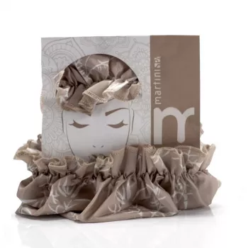 MARTINI SPA Duschhaube Natural - PEVA wasserdicht wiederverwendbarer Haarschutz