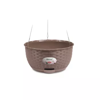 STEFANPLAST Hängeblumentopf Natural Ø30x14,5cm Braun