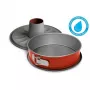 GUARDINI Rossana Runde Backform 28x7,7 cm Antihaft-Kohlenstoffstahl Anthrazit
