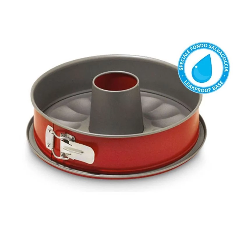 GUARDINI Rossana Runde Backform 28x7,7 cm Antihaft-Kohlenstoffstahl Anthrazit