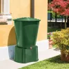 STEFANPLAST Regenwassertonne 210L mit Deckel und Hahn Ø76,5x84cm Grün