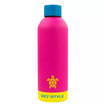GIOSTYLE Fluo Trinkflasche 0,75L sortiert Pink/Gelb/Grün/Blau