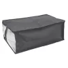 ORDINETT Deckenaufbewahrungstasche 40x60x26 cm Grau - Weiche Aufbewahrungstasche aus Vliesstoff mit Reißverschluss und Tragegriffen, 62,4 L