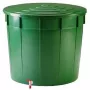 STEFANPLAST Regenfass 500L mit Deckel und Hahn Ø100x85cm Grün