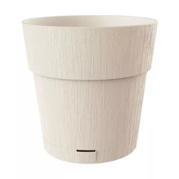 STEFANPLAST Ethica Blumentopf mit Untersetzer Ø40x39cm Weiß