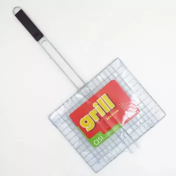 ASI COLLECTION Grillrost 33 x 27 cm verchromter Stahl