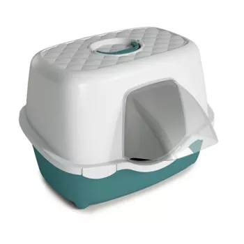 STEFANPLAST Katzenklo Tres Chic Outdoor 56x54,5x39cm Weiß/Grün