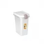 STEFANPLAST Heimtierfutter-Aufbewahrungsbehälter 15L 6kg Transparent/Weiß 33x22x41cm