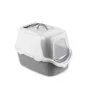 STEFANPLAST Cathy Easy Clean Hauben-Katzenklo 56x40x40cm Weiß/Grau