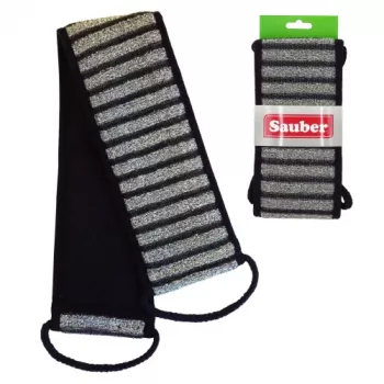 SAUBER Rücken-Schrubbstreifen Schwarz/Beige