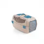 STEFANPLAST Transportbox Gulliver 2 mit Kunststofftür 55x36x35 cm Weiß Travertin