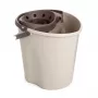 TATAY Ecohome 12L rechteckiger Tretmülleimer mit Soft-Close-Deckel, grau